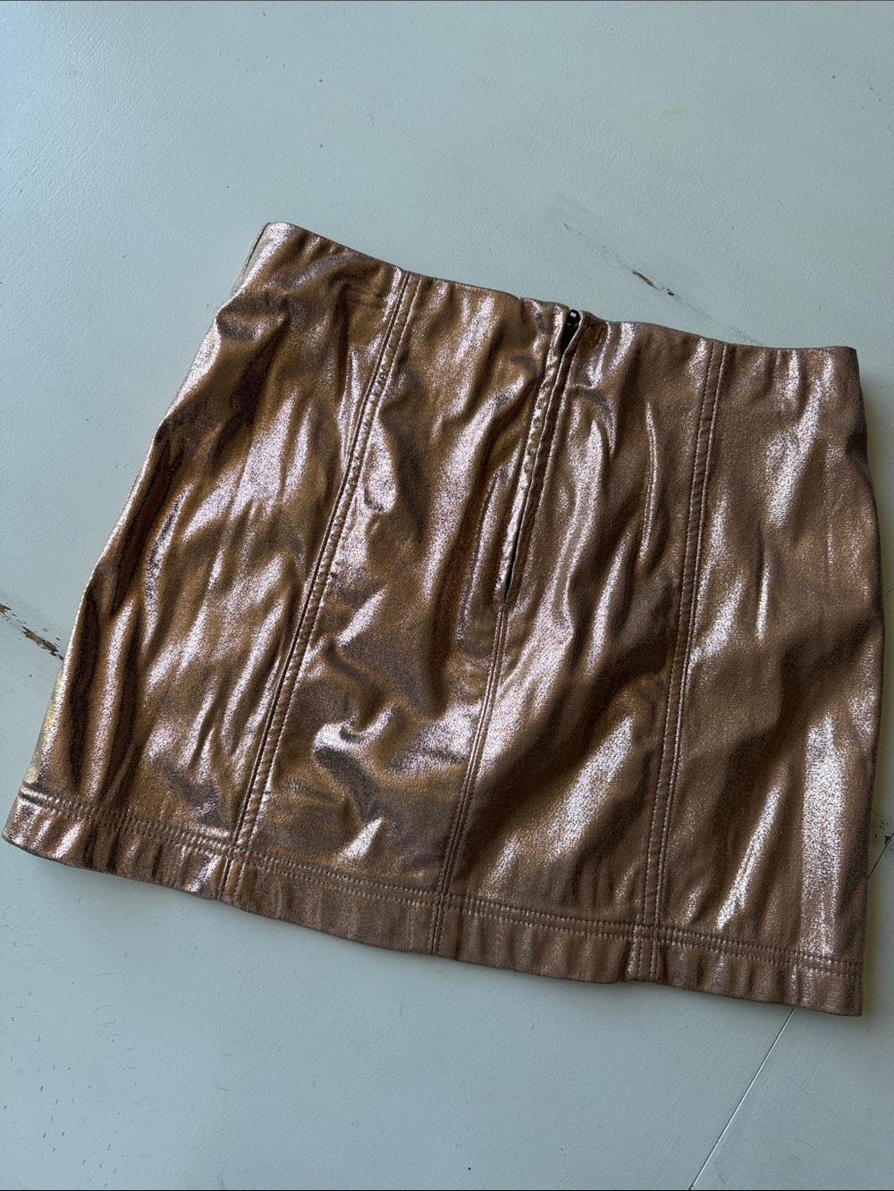 Wild Fable metallic rose gold skirt - Picture 5 of 9